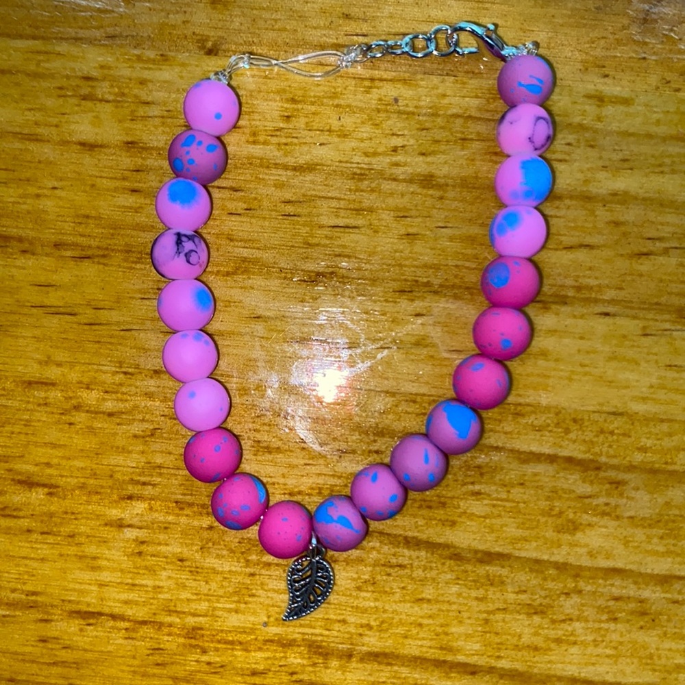 cotton candy beaded bracelet!